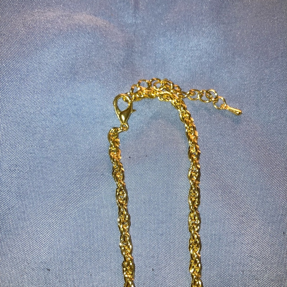 Pittsburgh Steelers Gold-Tone Square Crystal Pendant Necklace - Women Jewelry - Picture 3 of 4